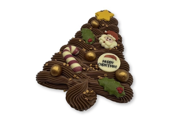 Gespoten Chocolade Kerstboom