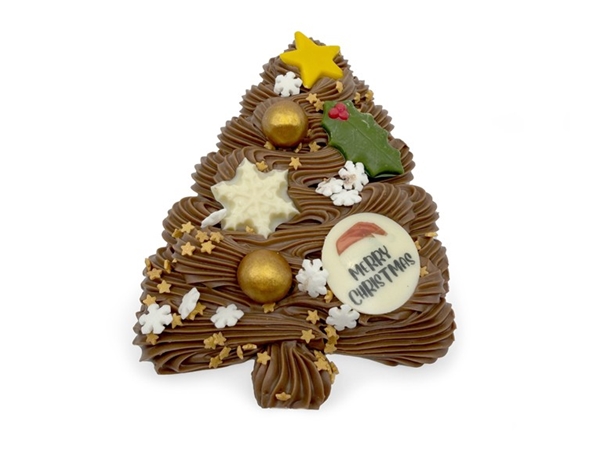 Gespoten Chocolade Kerstboom Klein