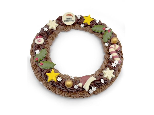 Kerst Chocolade Roomkrans Groot